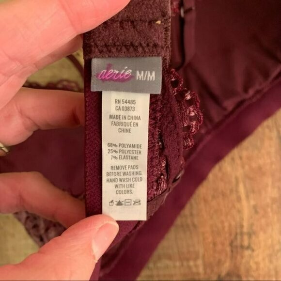 Aerie American eagle purple lace bralette -M - Picture 2 of 7